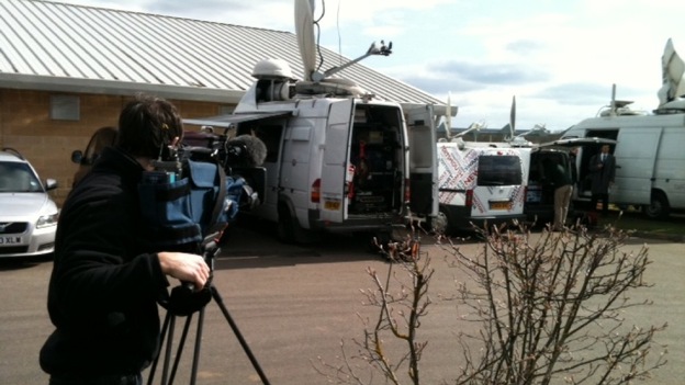 Cameraman Pete Leach