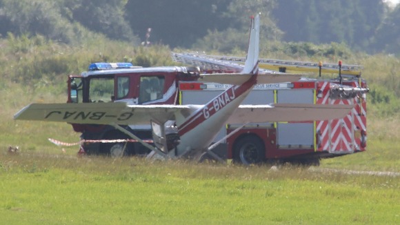 Crashed Cessna at Shoreham