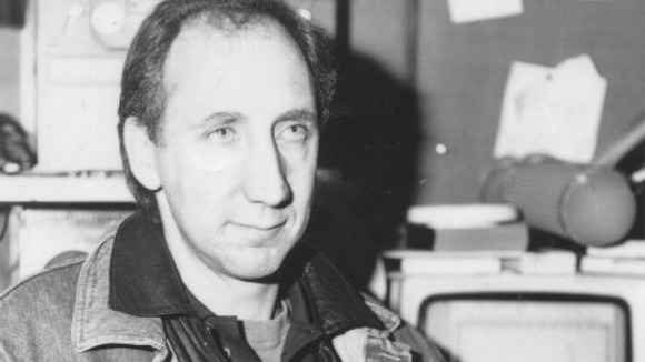 Pete Townshend at the opening of the recording studio in 1986