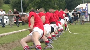Llanboidy's Tug-of-War Club in action