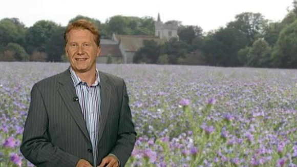Simon Parkin in front of weather photo