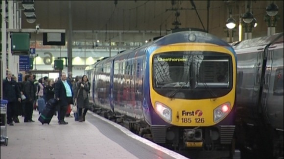 First Train at station