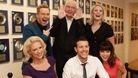 Pete Waterman with Steps (left to right) Faye Tozer, Ian "H" Watkins, Lee Latchford-Evans, Claire Richards (top) and Lisa Scott-Lee