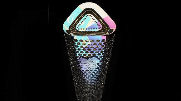 the Paralympic torch.