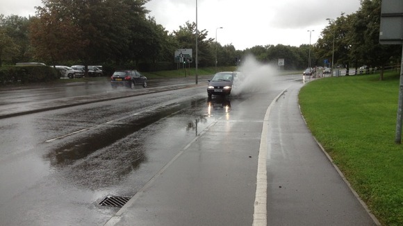 Rain hits Oxfordshire