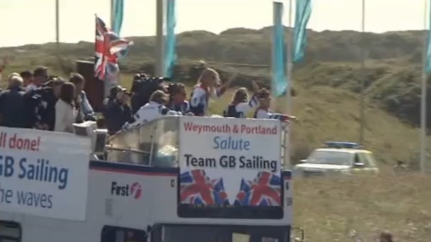 Olympic sailors bus tour