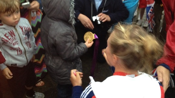 Kat Copeland and her gold medal