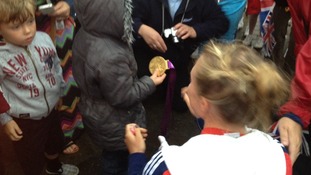 Kat Copeland and her gold medal