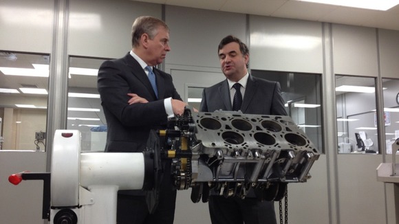 Prince Andrew visits Northampton