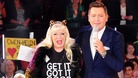 Julie Goodyear, with Celebrity Big Brother's host Brian Dowling
