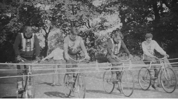 A village cycle race.