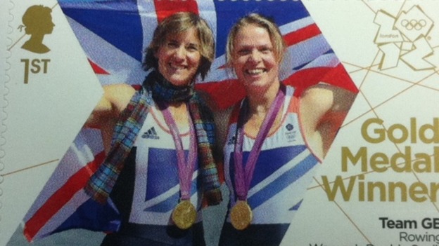 Olympic Gold medal rowers Anna Watkins (right) and Katherine Grainger