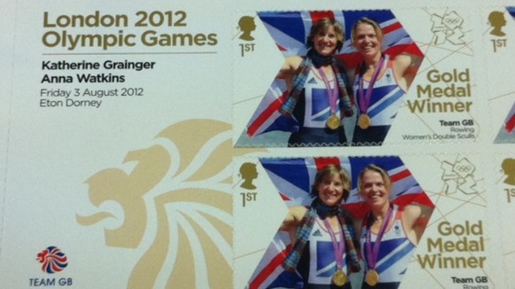Olympic Gold medal rowers Anna Watkins (right) and Katherine Grainger