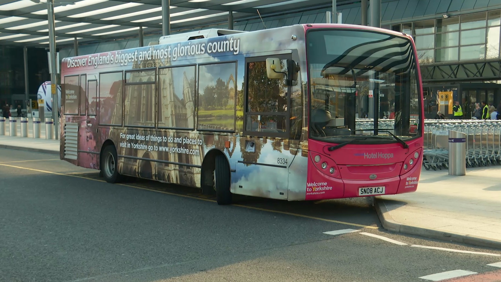 Iconic Yorkshire images adorn Heathrow buses