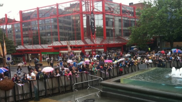 waiting to welcome Jess Ennis