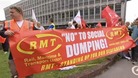 RMT workers on strike