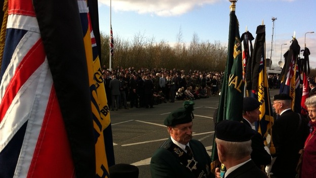 Brize Norton veterans flags
