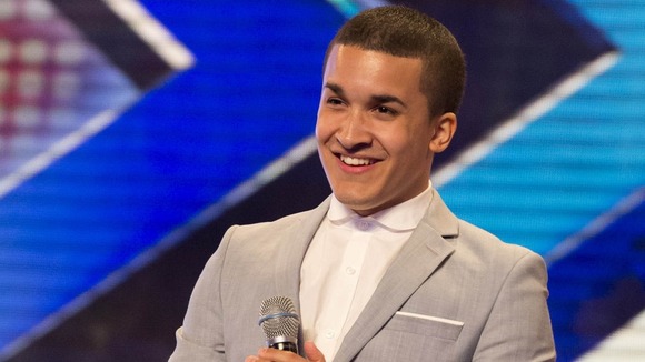 Supermarket worker Jahmene Douglas from Swindon performing on the show