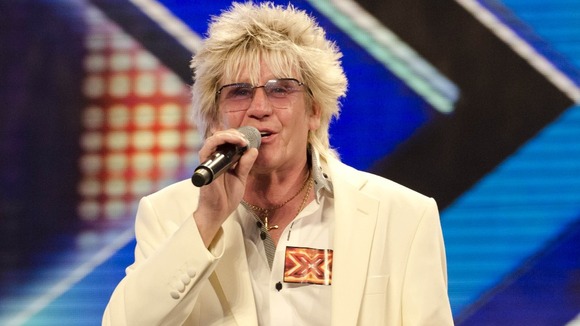 Rod Stewart lookalike Alexander auditions for The X Factor