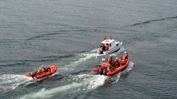 Lifeboats in rescue