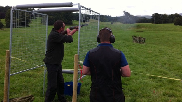 Clay pigeon shooting
