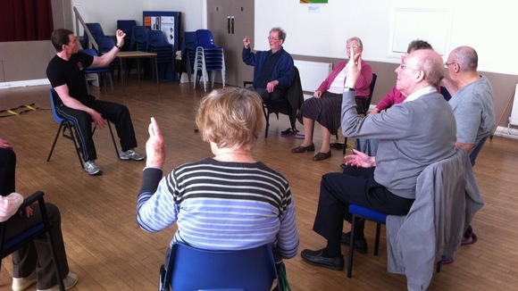 Age UK class in Whitley Bay