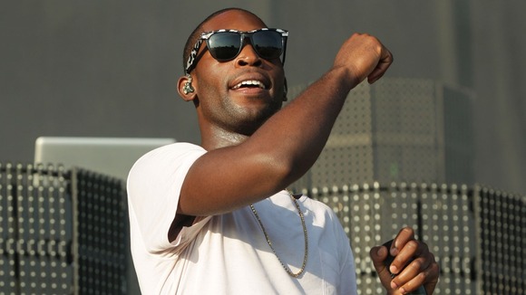 Tinie Tempah performing on The Virgin Media Stage at the V Festival in Hylands Park, Chelmsford.