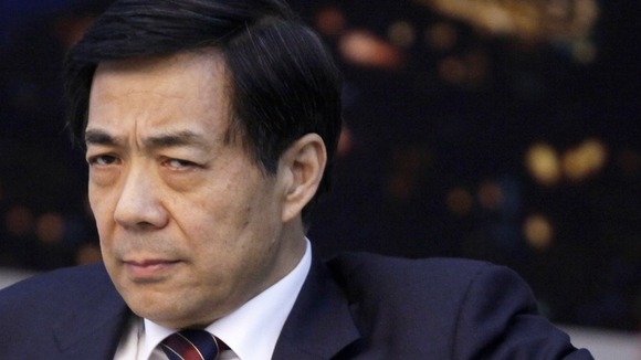 China's former Chongqing Municipality Communist Party Secretary Bo Xilai