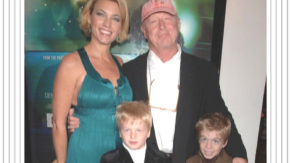 Tony Scott with his family