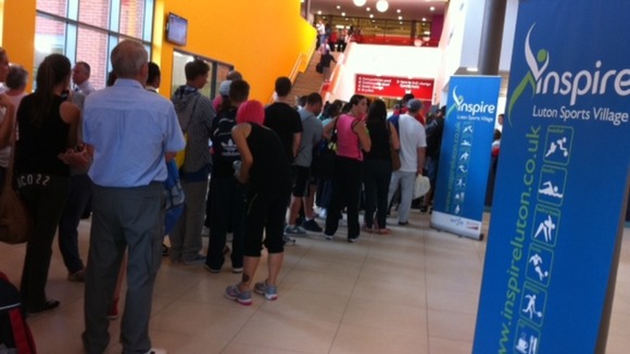 Hundreds of people visited the sports village this afternoon