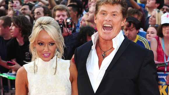 Hayley Roberts and David Hasselhoff