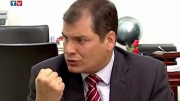 Ecuador's President Rafael Correa