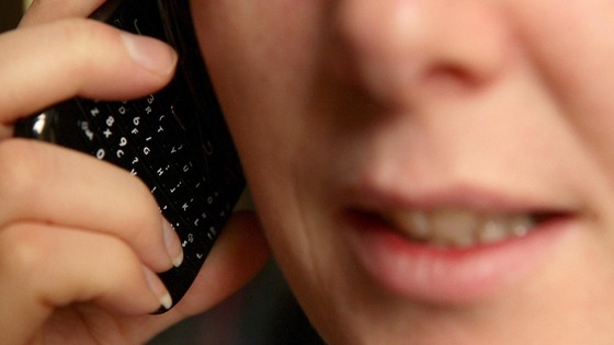 Woman talking on a mobile phone 