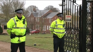 Police outside Herbie Hide's home