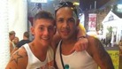 Corporal Jake Hartley on a holiday to Ibiza with friend Jermaine Davies