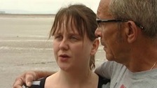 Rachel McCollum and her father
