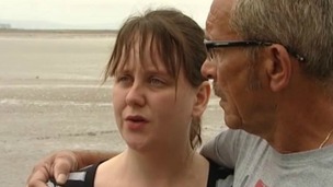 Rachel McCollum and her father