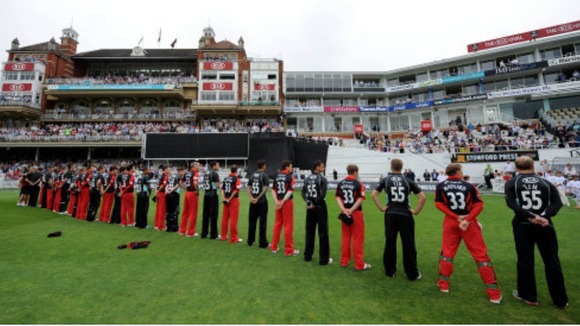 Surrey and Glamorgan players