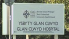 Glan Clwyd Hospital sign