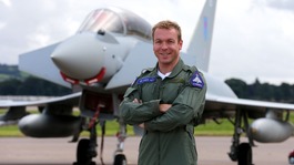 Sir Chris Hoy Typhoon jet RAF