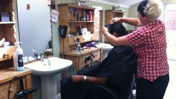 Free haircuts at Bedford barber shop