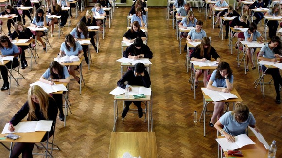 Students sit their GCSEs