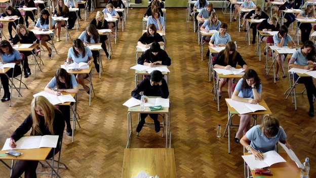 Students sit their GCSEs