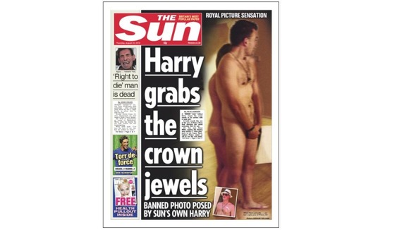 The Sun Prince Harry naked pictures