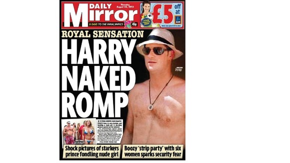 Thursday's edition of Daily Mirror newspaper