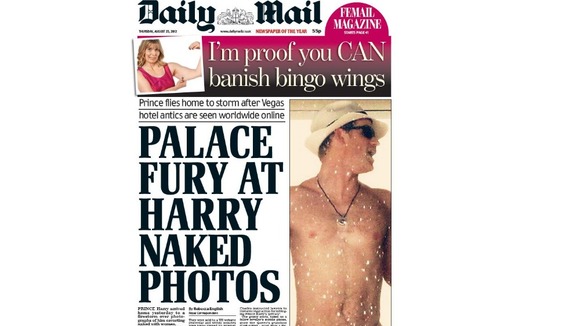 Thursday's edition of Daily Mail newspaper