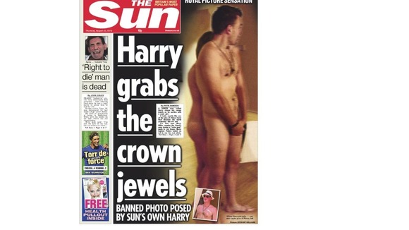 Thursday's edition of The Sun newspaper