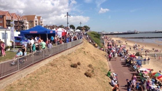 Crowds begin to gather for Clacton Air Show
