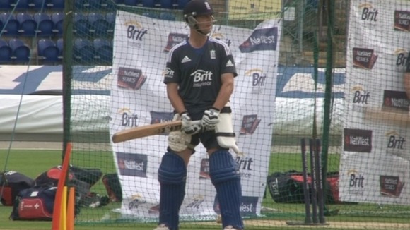 England training at the SWALEC Stadium
