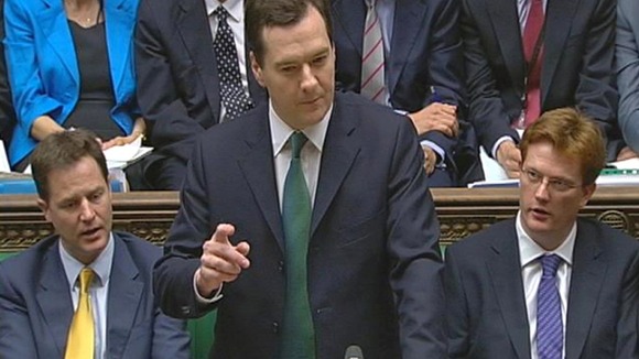 Budget 2012: Nick Clegg, George Osborne and Danny Alexander